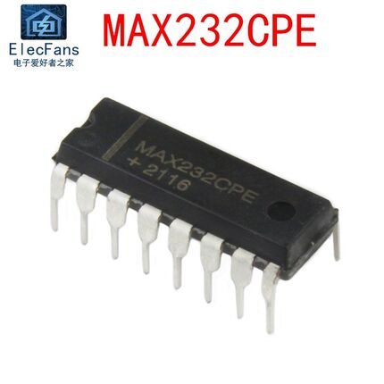 原装MAX232CPE RS232通信串口转换控制器IC芯片MAX232 直插DIP-16
