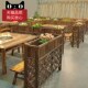 饭店隔断花架隔离客厅餐厅户外篱笆防腐实木阳台装 饰围栏栅隔断墙