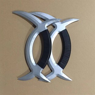 木质双钺 八卦子午鸳鸯钺 舞台影视表演道具 冷兵器道具鸳鸯钺木