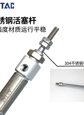 正品亚德客笔型气缸PB12/16*5X10X15X20*25X30/40*50*75X100*150S