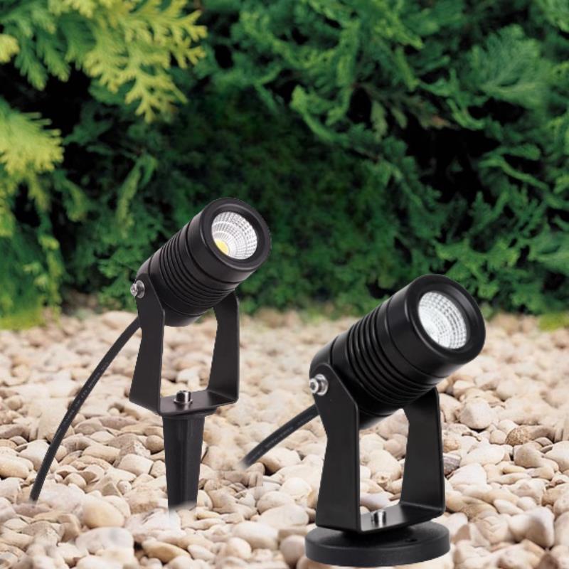 led户外防雨水插地草坪照树灯庭院背景墙草地投射灯cob地插射树灯