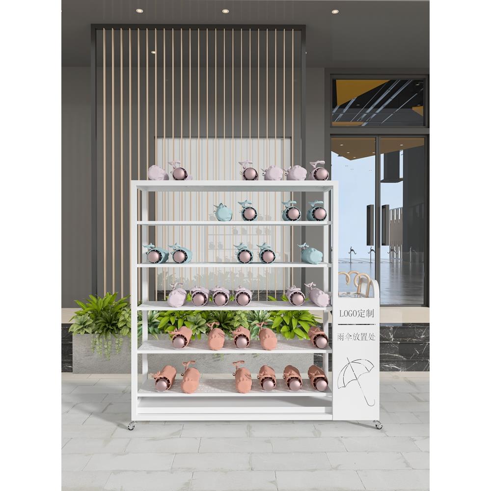 轻奢雨伞收纳架大容量商用酒店大堂办公室教室餐厅沥水伞架置物架