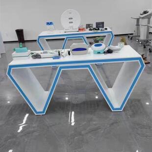 烤漆展示桌手机配件展示架体验桌台电脑展示柜台异形中岛台定做