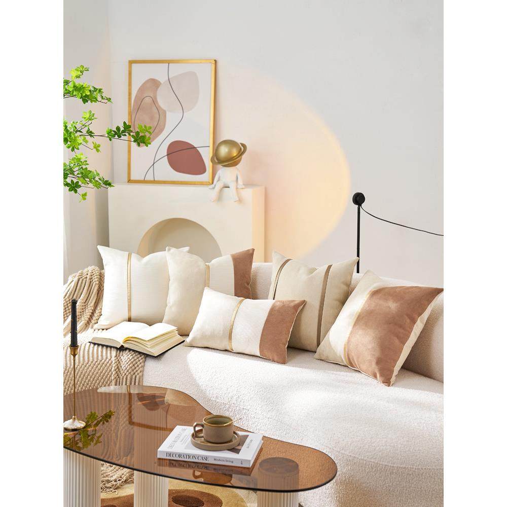 高颜值抱枕沙发客厅轻奢高级感靠垫大靠背床上睡觉腰靠枕套不含芯,居家布艺,靠垫/抱枕,淘宝优惠券,粉丝福利购,淘宝优惠卷