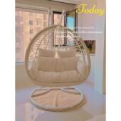 室内外阳台双人吊床摇篮椅家用卧室藤椅吊椅吊篮摇摇椅吊兰荡秋千