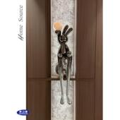 源家酒店网吧软装 壁柜客厅长腿兔饰品销售处新潮地板装 饰大型雕塑