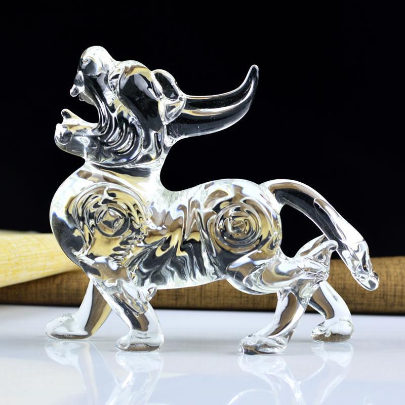 水晶招财貔貅摆件财源滚滚皮丘收银前台装饰办公室桌玄关客厅开业