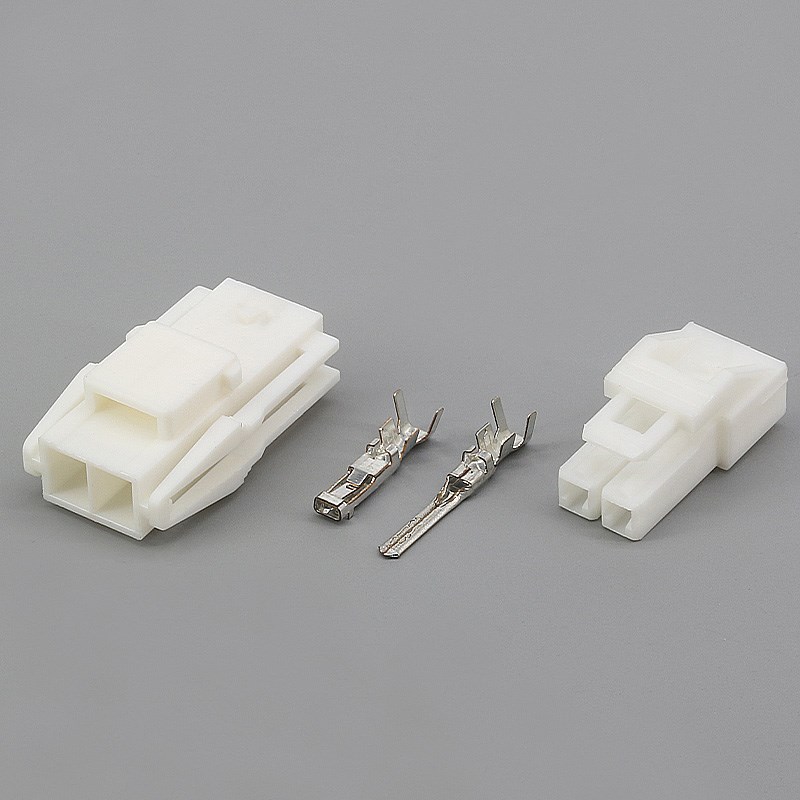 8726连接器2P孔接插件家用电器汽车公母电子电线接头线束接线端子