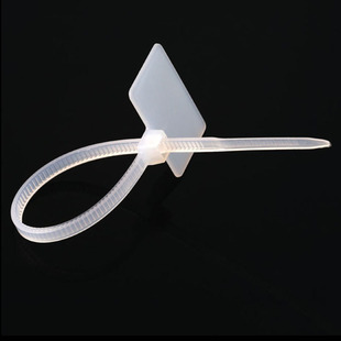 标签尼龙扎带电缆网线记号防水吊牌吊卡塑料标记牌扎线带100条/包