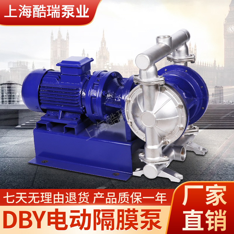 定制电动隔膜泵 无阻塞排污化工电动隔膜泵 DBY自吸双隔膜泵