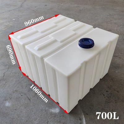 卧式长方形150L塑料水箱加厚大容量400L车载运输柴油桶70升储水罐