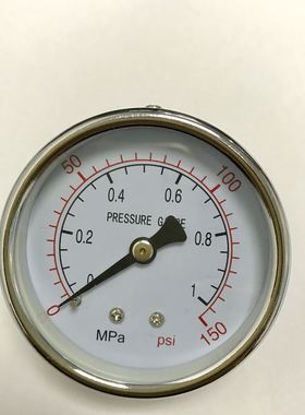 轴向压力表 Y60Z 01mpa 0150psi 直径60mm 螺纹G1/4 两分平牙