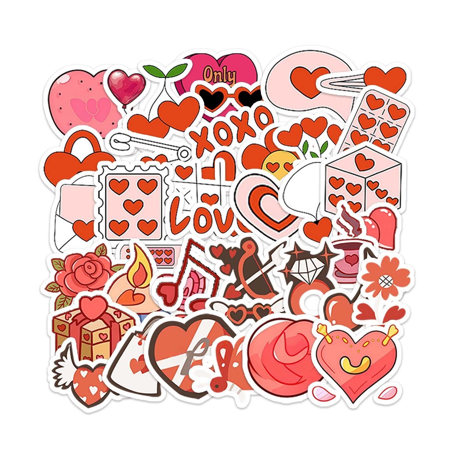 26年新款卡通情人节浪漫系列贴纸爱心可爱LOVE主题装饰贴不留胶手账素材周边防水贴画,文具电教/文化用品/商务用品,贴纸/立体贴纸,淘宝优惠券,粉丝福利购,淘宝优惠卷