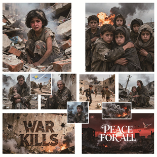 11张超大尺寸反战主题世界和平广告牌贴纸战争杀死和平主题贴画学生教育摩托车音响吉他头盔diy防水装饰贴画