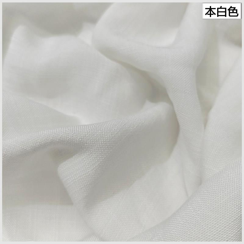 夏砂洗麻布料文艺禅意连衣裙袍子服装纯棉麻纱布料 柔软砂洗面料