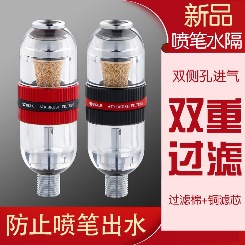 模型喷笔笔尾水隔 油水分离器 空气过滤器/滤水器水格1/8口径适用