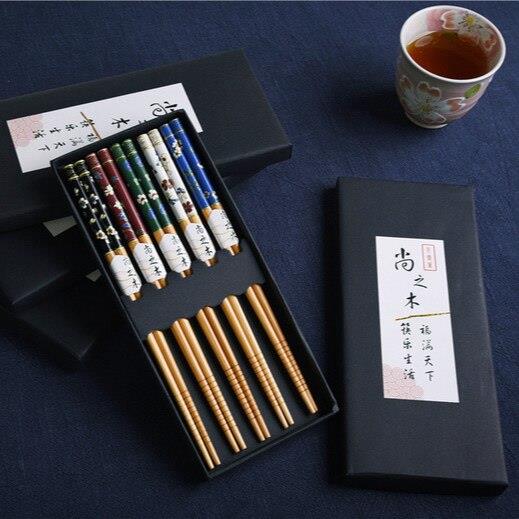 天然竹筷子创意个性防滑日式尖头筷子