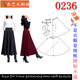 裁剪图纸样板新款 版 女高腰中长款 0236衣服装 大摆裙女装