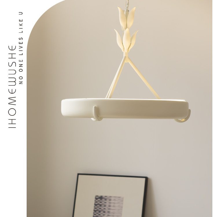 法式Athena Calderone石膏客厅吊灯设计师复古别墅卧室餐厅奶油风