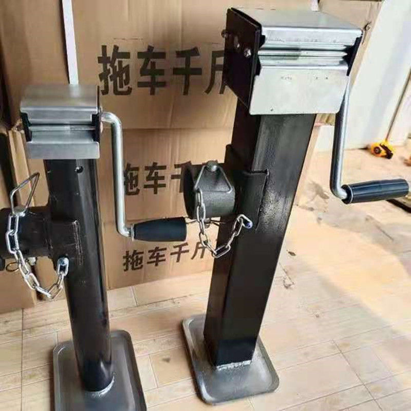 手摇式加厚拖车千斤顶农用车平板车农具农机支腿支撑架1吨2吨3吨