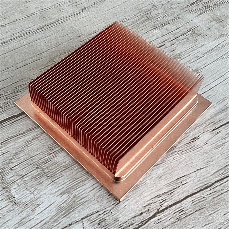 XH-X171 纯铜密齿散热片紫铜超强工业级冷热蒸发器TEC散热器40W