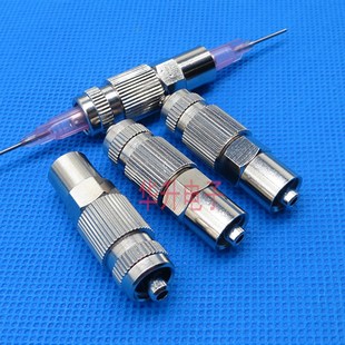 双公内螺纹鲁尔接头 针头对针头金属接头实验设备 点胶接头配件