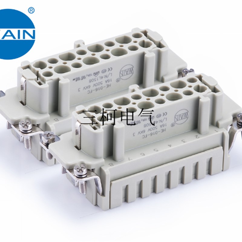 WAIN唯恩 HE-016-FC(17-32) 32芯母芯32针 哈丁WEVEL重载连接器
