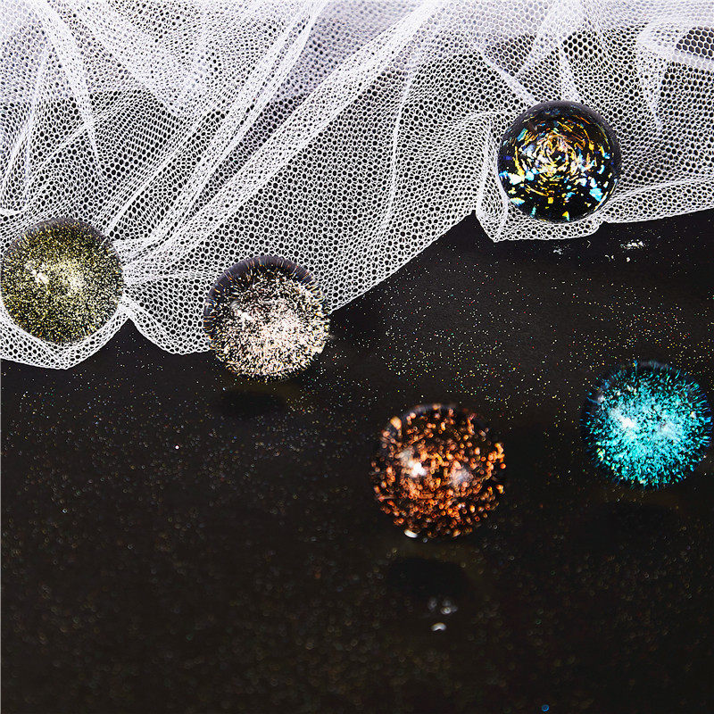 大号水晶玻璃球弹珠玻璃珠七彩色发光宇宙梦幻星空琉璃珠礼物摆设