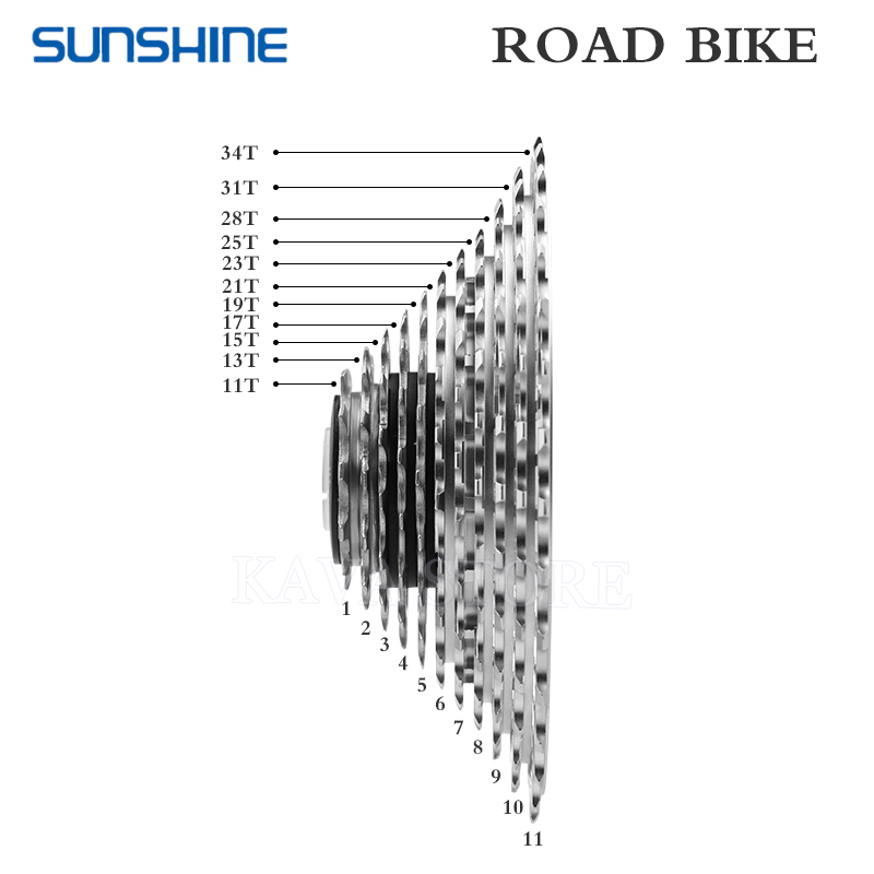 日晖公路自行车飞轮超轻镂空11速12速105 R7000 HG公路车卡式飞轮