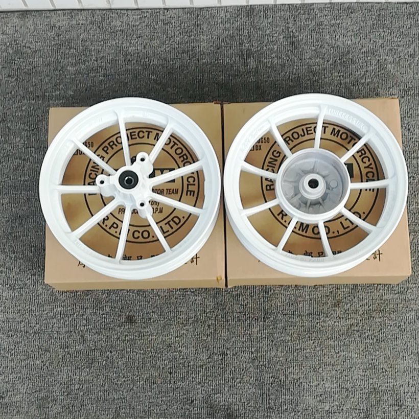 摩托车DIO50 18 28期 ZX34 35期改装六爪 6爪轮毂 轮圈 钢圈 车铃