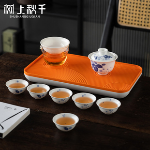 旅行茶具功夫套装 树上秋千实用清新便携式 陶瓷泡茶神器出差露营