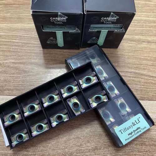 数控铣刀片APMT1604/1135PDER超硬七彩纳米涂层加工磨具钢淬火件