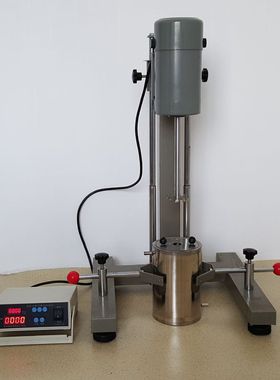 杭州齐威油墨涂料实验室搅拌分散研磨机FS-400D配不锈钢桶400W