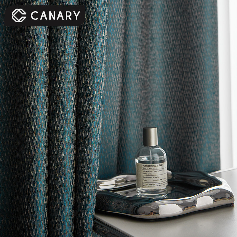 美式复古大气高端轻奢高精密提花遮光窗帘高档别墅客厅卧室落地窗