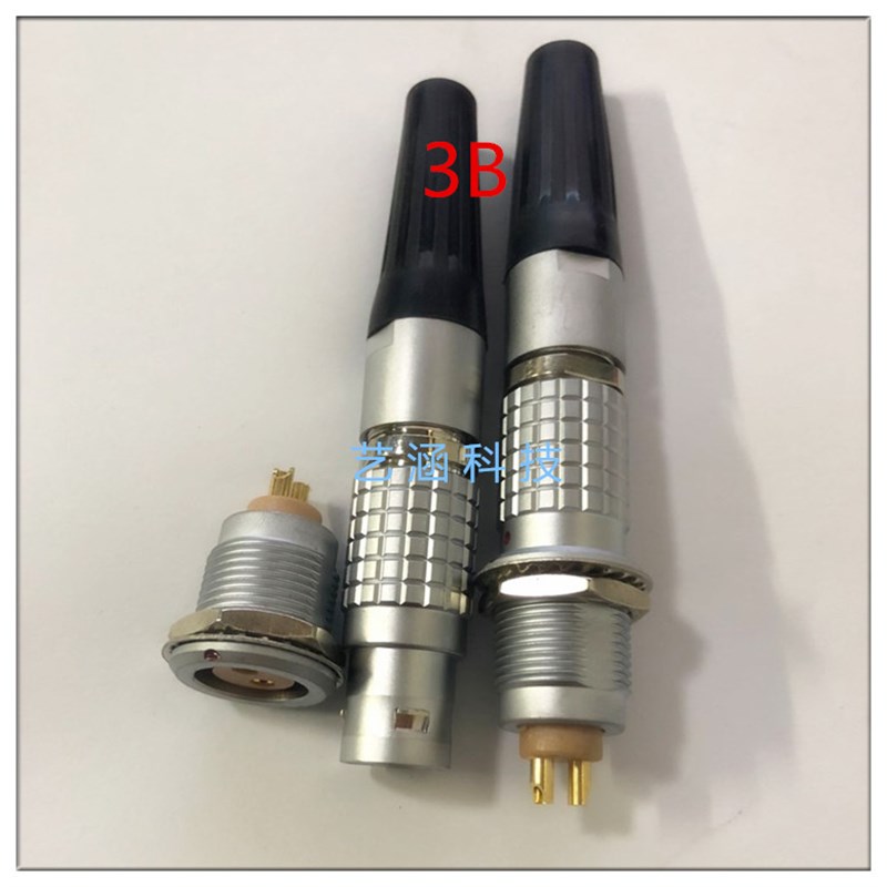 LEIMO连接器FGG EGG 3B 4 8 10 12 14 16 18 30P金属插头插座M18