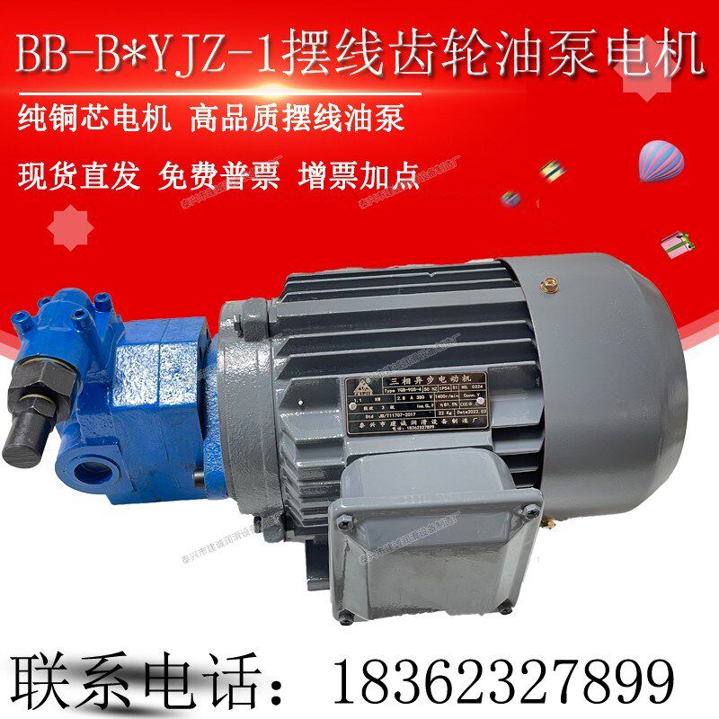 BB-B16/B25YJZ-1摆线齿轮油泵电机BB-B20Y/B32YJZ-1上海东高1.1KW
