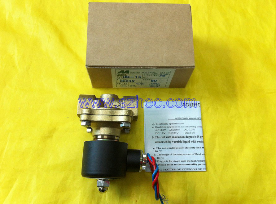 台湾金器MINDMAN电磁阀 MUG-15 DC24V .