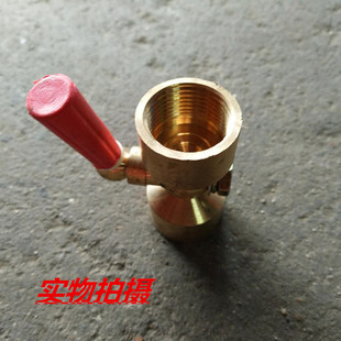 M20X1.5压力表开关二通表阀 旋塞阀压力表二通旋塞阀铜压力表4分