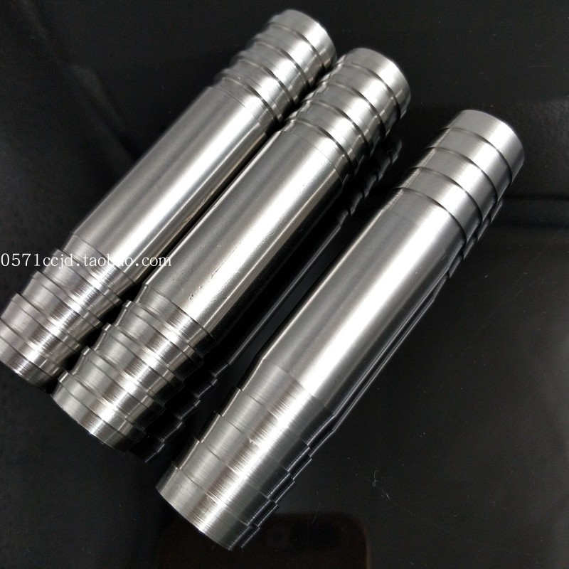不锈钢加长双头宝塔100MM软管皮管竹节接头8/10/12/16/20/25/38