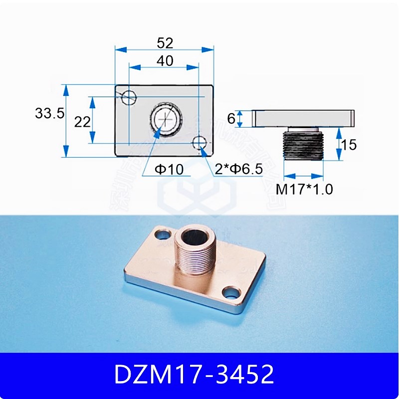 机械延长杆连接管夹具圆柱内螺牙加长支架固定手指气缸支撑杆YCG