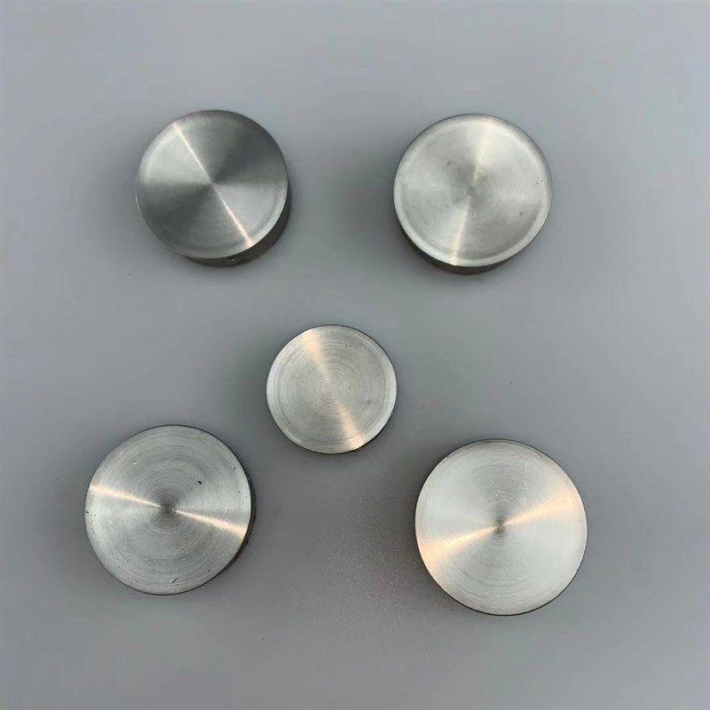 304不锈钢拉丝封口盖平面内塞圆管盖帽免焊接管孔塞堵头装饰盖封
