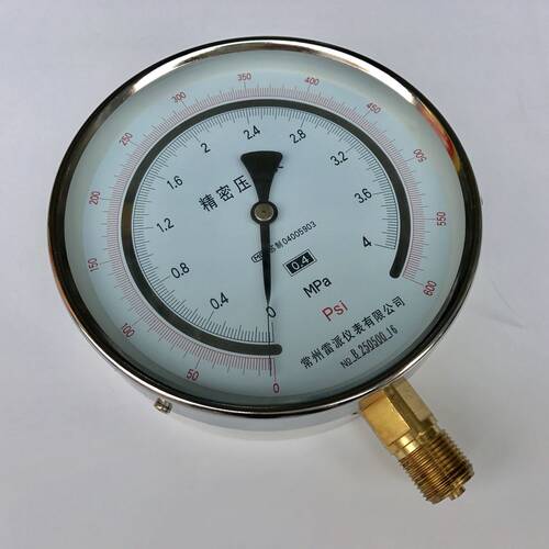 中英双刻度精密压力表 YB-150 0-4mpa 600psi 表盘150mm 0.4级