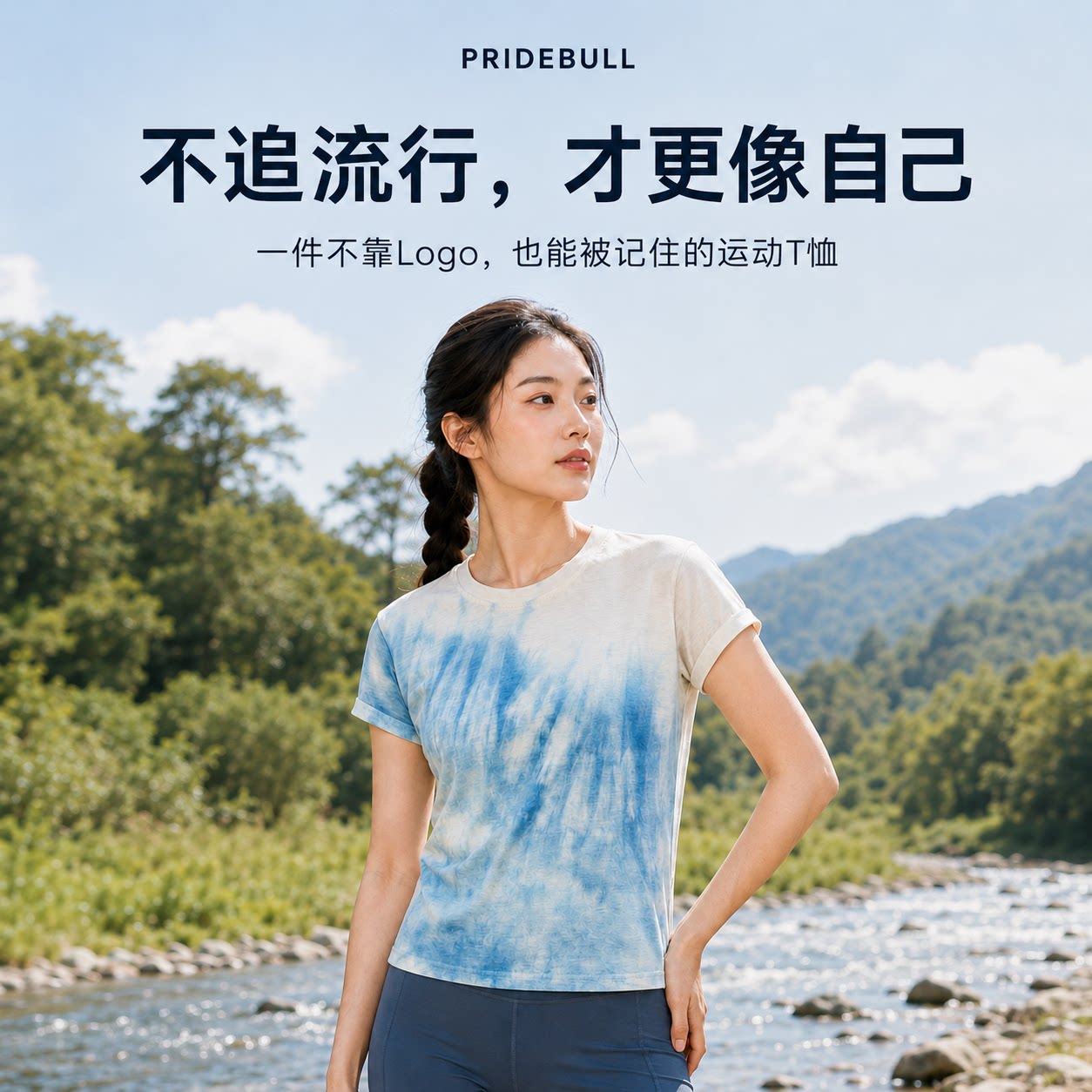 PRIDEBULL女速干T恤透气扎染