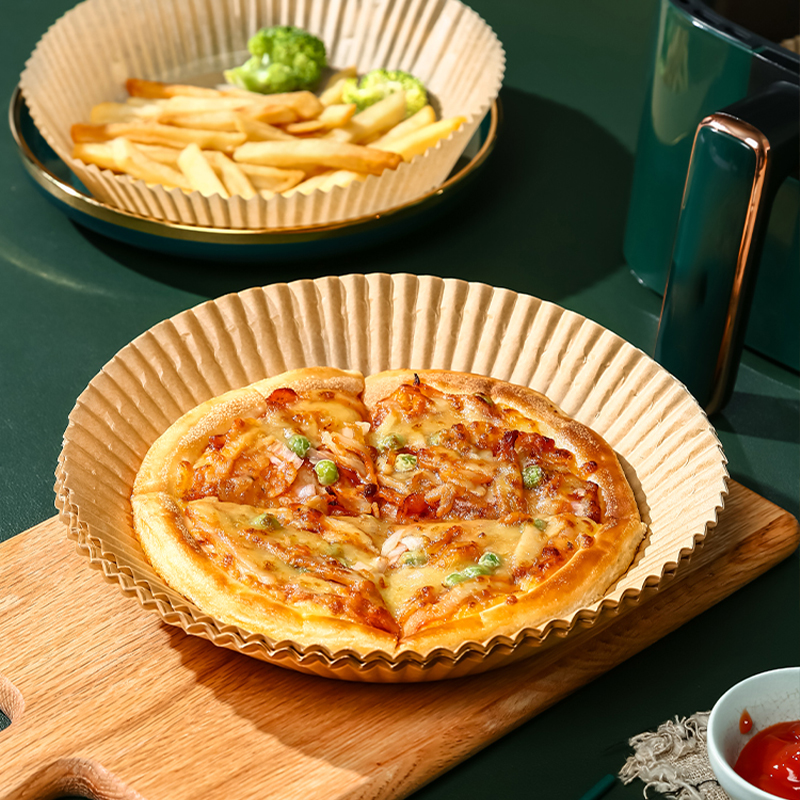 空气炸锅专用纸家用吸油纸垫纸烤盘烤箱烘烤矽油纸一次性圆形纸盘