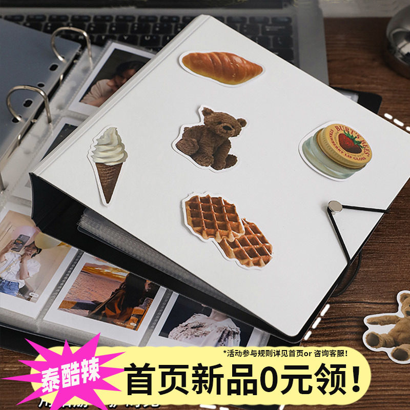 活页卡册送挡板四宫格九宫格内页卡膜爱豆专辑放小卡的大收纳册拍