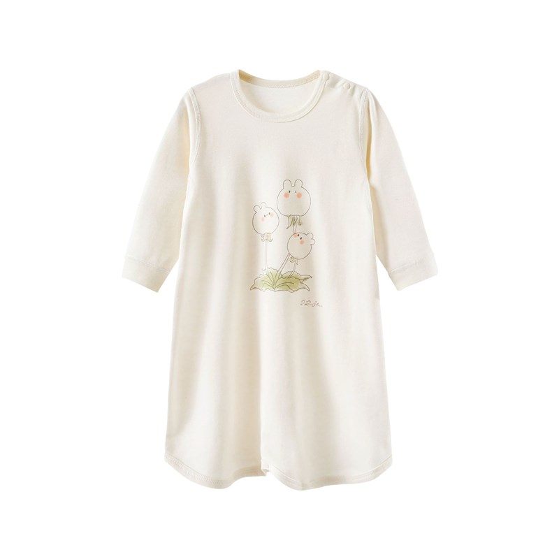 新生儿睡袍睡衣婴儿睡裙儿童防踢被男女童婴幼儿纯棉家居服四季款