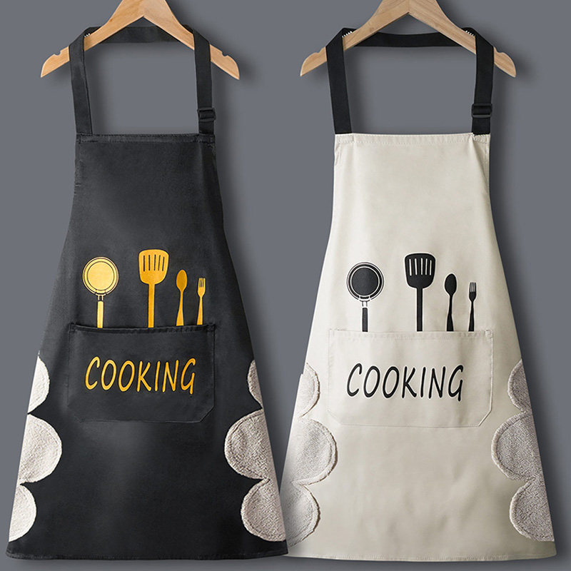 2021新款围裙家用厨房防水防油男女夏季薄款定制工作服做饭围腰罩