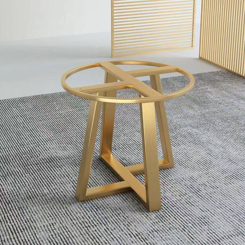 金属大理石圆桌腿支架岩板茶几会议圆形桌脚支撑架餐桌架底座定制