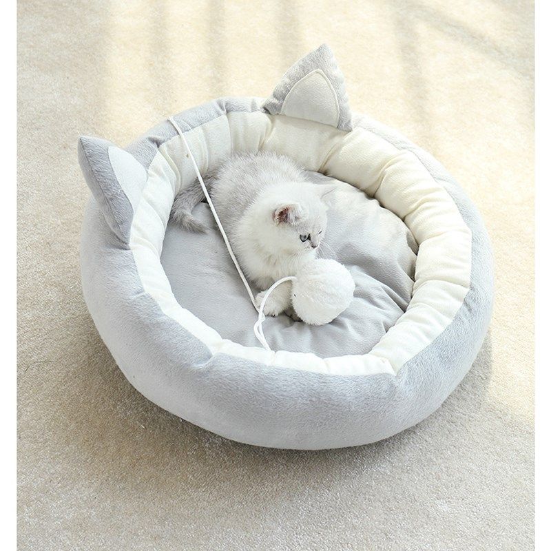 冬季保暖猫耳半封闭猫窝宠物猫床半包围狗窝狗床封闭式猫咪窝,宠物/宠物食品及用品,猫窝/屋/帐篷/沙发,淘宝优惠券,粉丝福利购,淘宝优惠卷