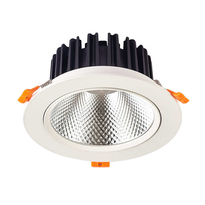 COB射灯led天花灯嵌入式筒灯三色变光家用客厅商用服装店展厅蓝光